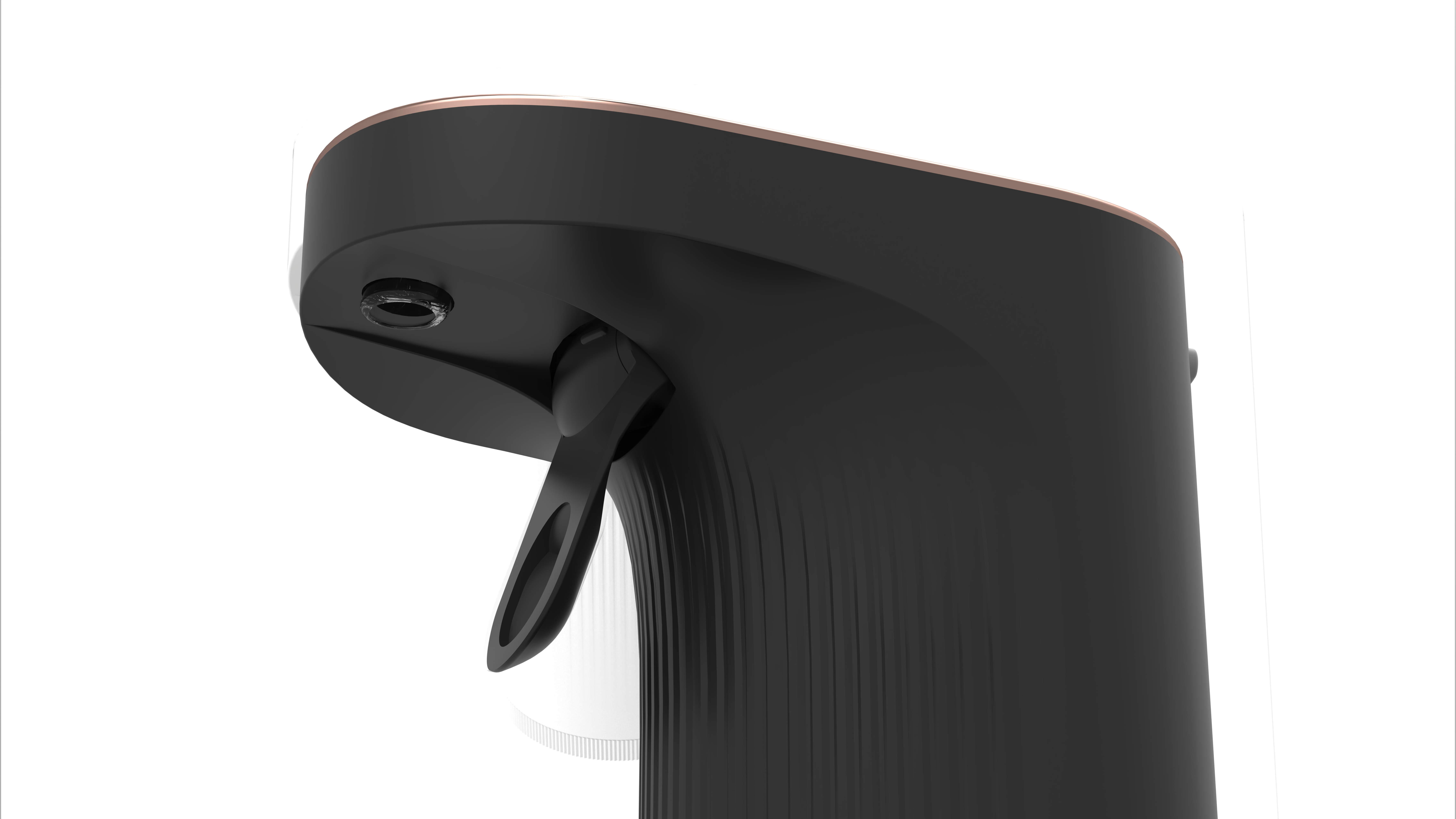 Pouré Smart Dispenser with wine bottles in elegant home bar setting